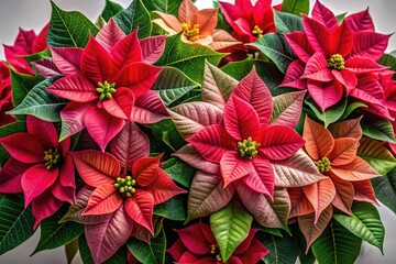 Poinsettia Collection - Portrait Photography AI Art