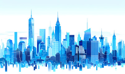 Fototapeta premium city ​​skyline buildings