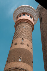 The minaret tower in International Grand Bazaar Xinjiang, Urumqi, China