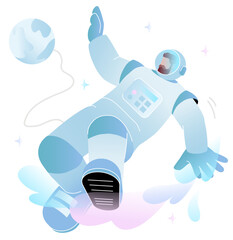 Astronaut on outer space mission © Icons8