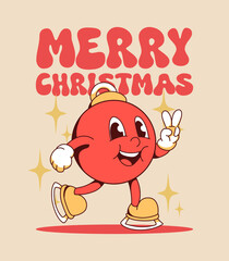 retro Christmas lights illustration