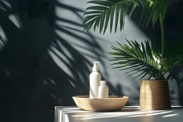 Shampoo, Cosmetics, Oil,Facial foam cleansing, Mock-up Products, Generative AI