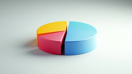 Vibrant Colorful Chart Representing Data Analysis and Statistics