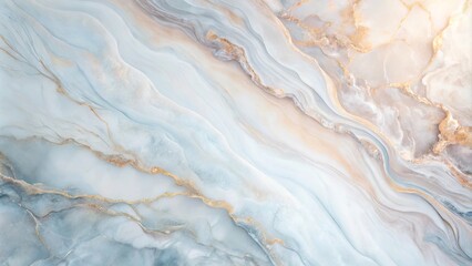 Obraz premium Elegant Pastel Marble Texture with Swirling Veins and Gold Accents