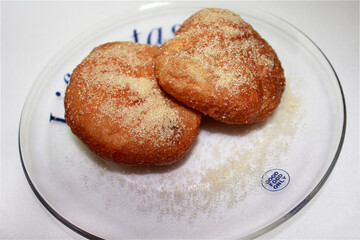 Korean Street Snack with Jam and Red Bean Heart-Shaped Cake Fried Donuts