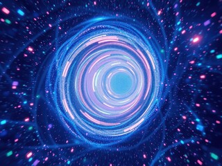 A dense, swirling cloud of particles fills the screen with an immersive, futuristic aesthetic , immersive, screen, fluidity