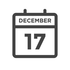 December 17 Calendar Day or Calender Date for Deadline Appointment