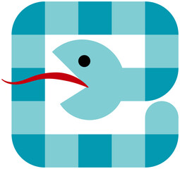 2025年巳年の年賀状はがき素材44の3