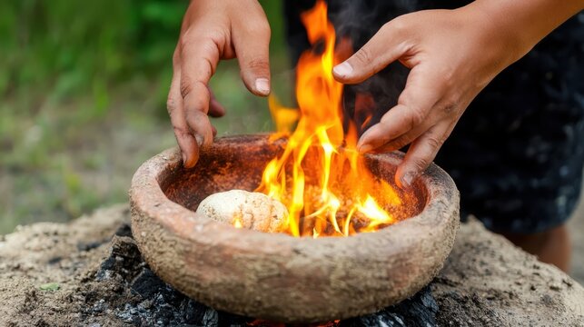 Exploring native american clay pot cooking techniques in traditional outdoor settings enhance culinary heritage
