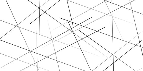 Random diagonal line on white background. Black line, Abstract geometric lines background.