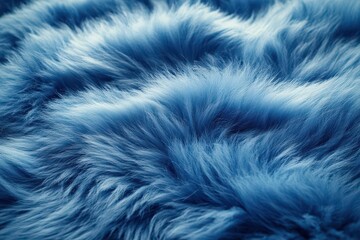 textured close-up view of soft blue fur, rich in depth and detail, showcasing the luxurious, fluffy strands and a cozy, inviting atmosphere that invites touch and comfort