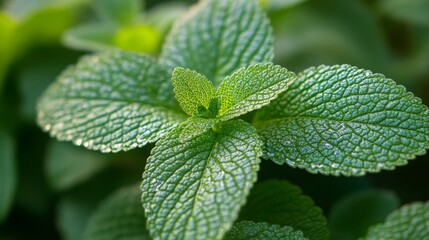 Exploring mint plant growth urban garden nature photography close-up lush green environment botanical concept