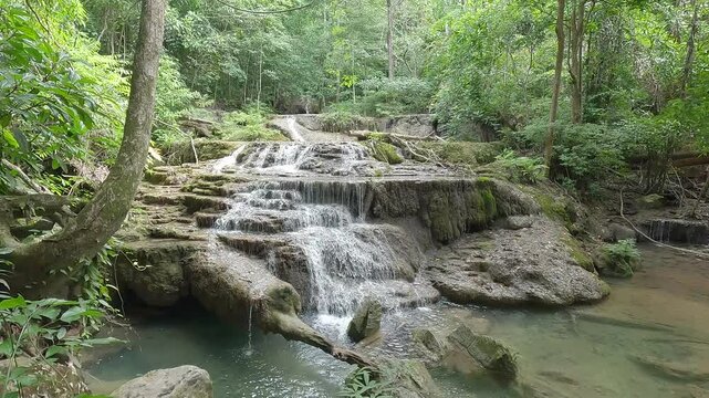Erawan Waterfalls, Kanchanaburi Thailand. 