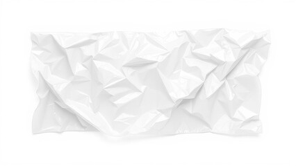 Obraz premium Torn and creased plastic wrap with wrinkles and cracks, scratched plastic film, ripped plastic wrap, cracked plastic wrap