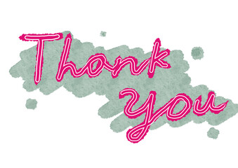 Thank You Typography Graphic