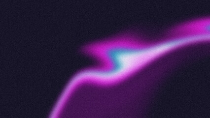 Dark blue purple grainy abstract background, bright glowing color gradient, noise texture banner poster header cover design