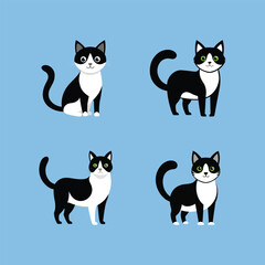 Adobe Illustrator Artwork cute cat head and full boday