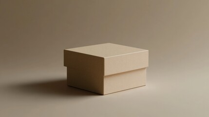 Isolated design of a custom packaging box for unique products