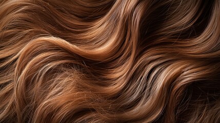 Naklejka premium Beautiful, healthy hair showcased in a hair care or styling session