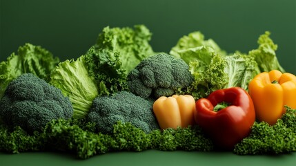  mount of vegitable green background 