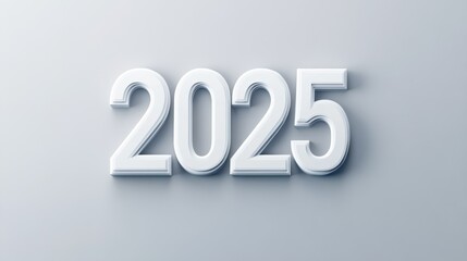 The 2025 new year business goals concept. 3D number "2025" with copy space --ar 16:9 --v 6.1 Job ID: 84de14c1-2d00-45f7-a779-51dc6f7d9ff3
