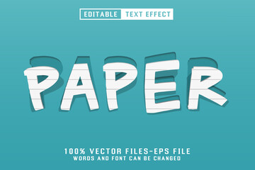 Paper Editable Text Effect