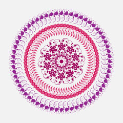 Beautiful floral pattern Mandala Art