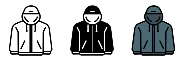 Windbreaker icon is a lightweight jacket designed to protect against wind and light rain, perfect for breezy beach days.