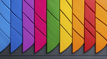 Fototapeta premium Rainbow Wood Texture Background | Bold Colors