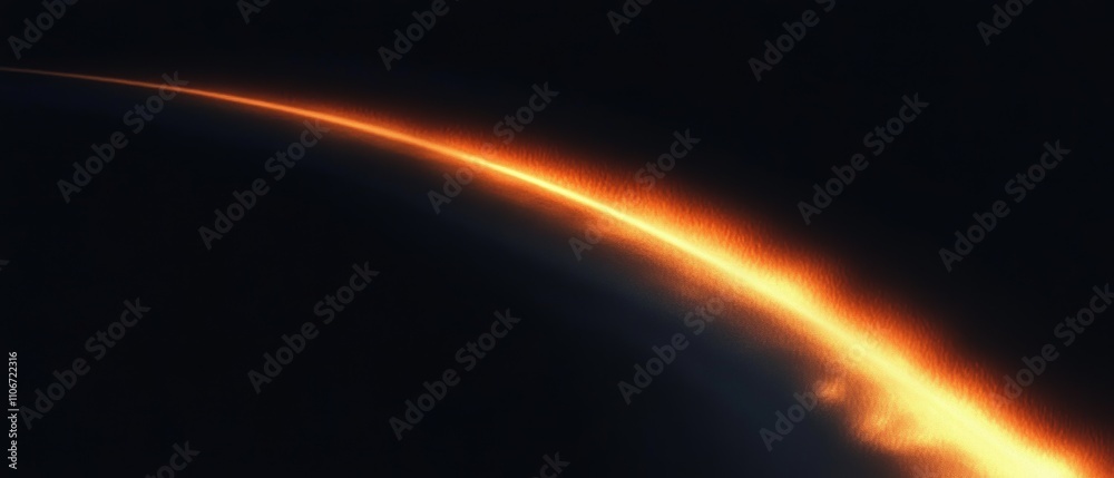 Poster abstract poster background with glowing orange shape and dark grainy texture