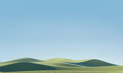 Obraz premium green grass and sky