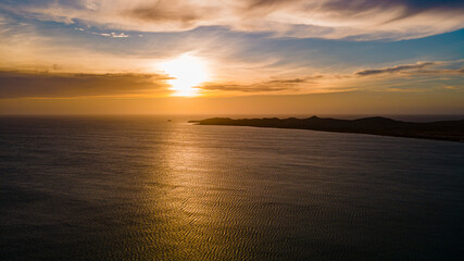 Serene Sunset Over the Coastline of Cabo de la Vela, La Guajira, Colombia
