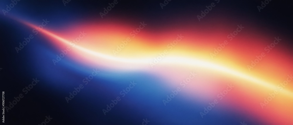 Aufkleber abstract digital art background gradient wave glow ethereal design