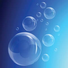 water bubbles on transparent background, h2o, water, bubbles