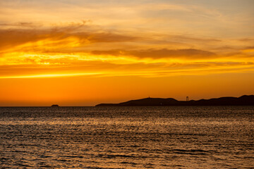 Sunset Over the Tranquil Waters of Cabo de la Vela, La Guajira, Colombia