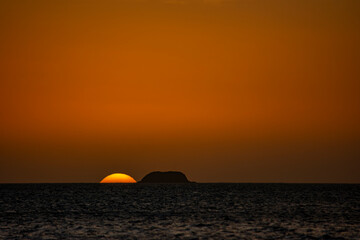 Breathtaking Sunset over the Ocean at Cabo de la Vela, La Guajira, Colombia