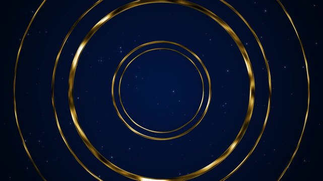 3d circle Luxury Luxurious golden dust particle geometric stripes elegant line background. award ceremony, stage performance. Luxury Premium Corporate Royal nomination ceremony motion graphics 4K