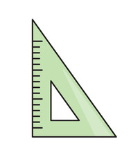 Triangle ruler Illustration icon