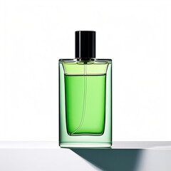 Luxury perfume bottle on white background whit out write anything