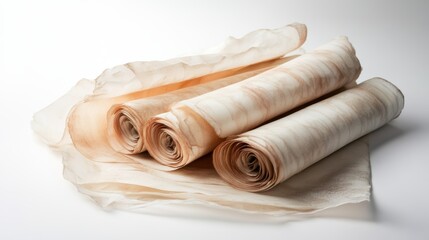 Artisan crafting of natural textiles studio workshop product photography minimalist setting close-up view sustainability