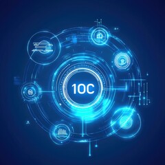 Obraz premium A tablet with a city view on it