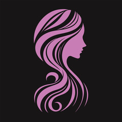 Female Silhouette Logo Designs for Beauty and Hair Branding