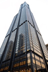 office building at night