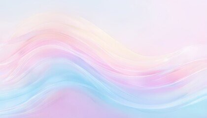 soft and dreamy pastel rainbow gradient background with flowing waves