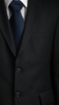 Businessman show hologram of programming coding allusive technology. Virtual augmented reality generated by 3D rendering motion graphic and animation to create futuristic HUD .