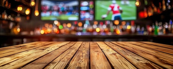 A vibrant bar atmosphere with illuminated bottles and sports screens, offering a perfect setting for relaxation and socializing over drinks.