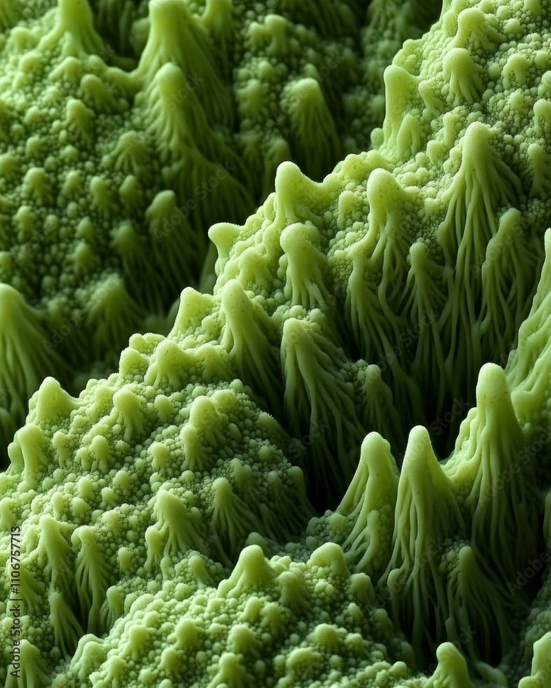 Aufkleber fibonacci day broccoli close-up celebrating natures mathematical patterns - perfect for fibonacci da