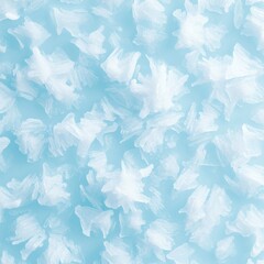 Obraz premium Icy Blue Swirling Snowflake Pattern Evoking Winters Chill