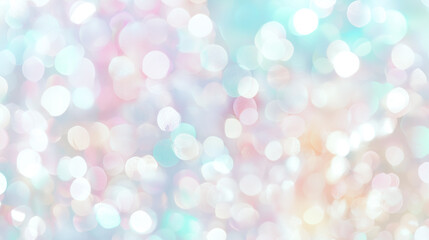 Obraz premium Holiday Pastel Bokeh background, for a screen or overlay filter, with a festive and magical feel 