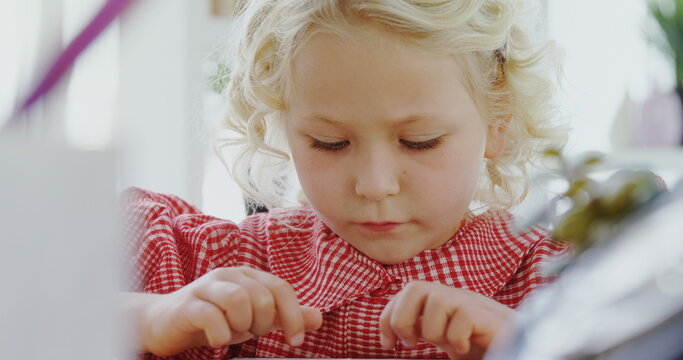 Kids as business executive sitting at desk in office 4k